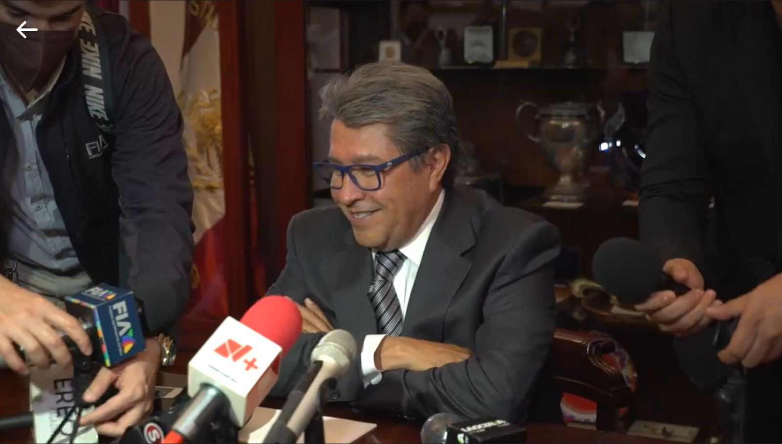 Acepta Ricardo Monreal que aún no hay candidato de unidad para presidir Senado