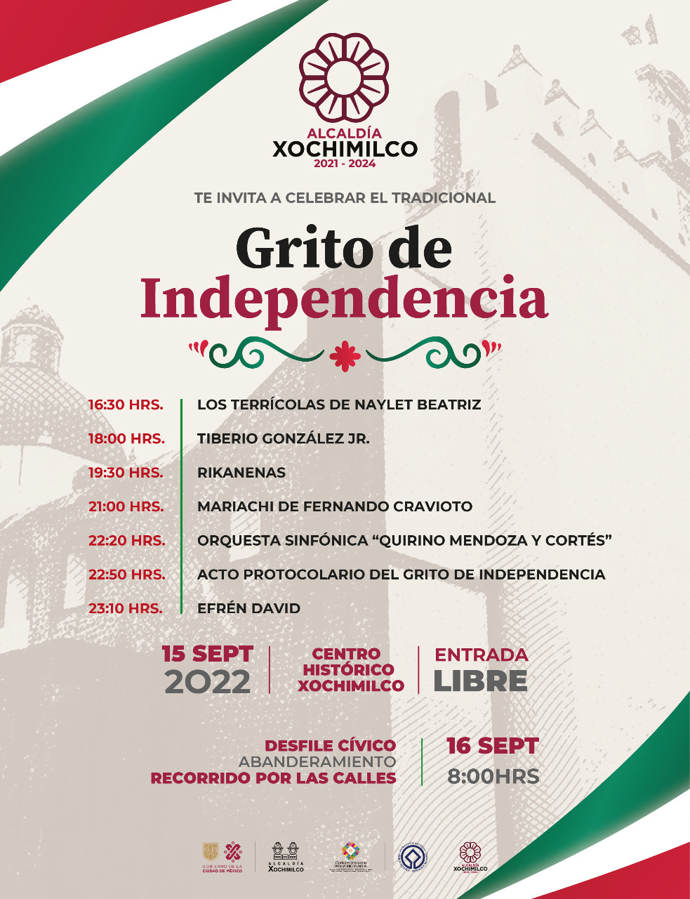 Alista Xochimilco gran festejo patrio