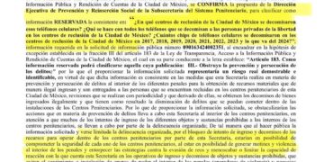 Extorsión telefónica desde penales, sin información pública en CDMX