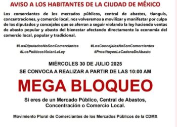 Comerciantes de mercados públicos salen a las calles