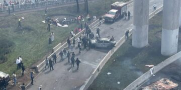 Retiran riesgo por pipa quemada y continúa peritaje, la explosión causó tres muertos