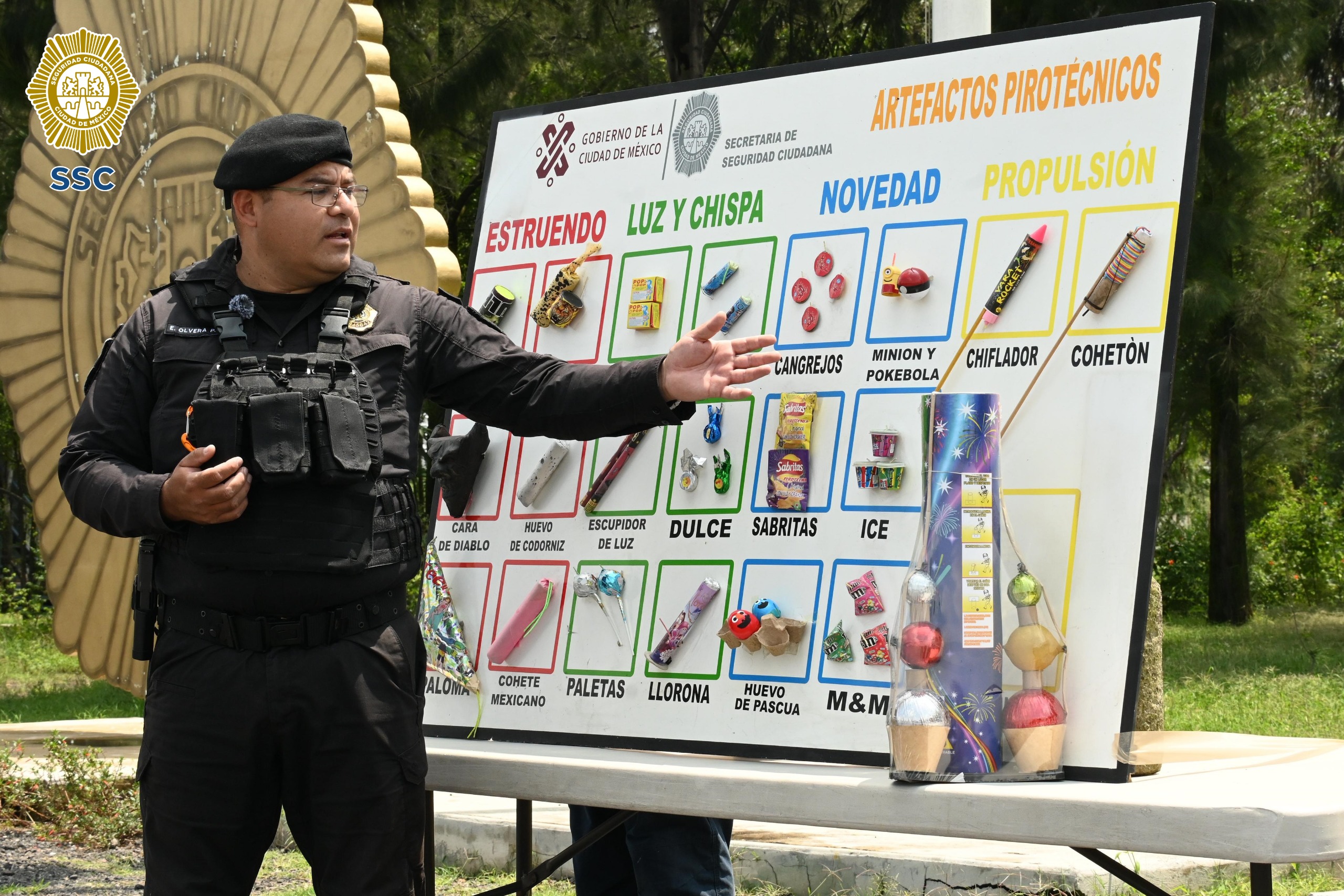SSC alerta por riesgo letal de cuetes en fiestas patrias